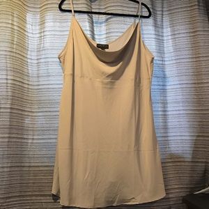 Forever21+ Curve Sliver Mini Cowl Draped Dress